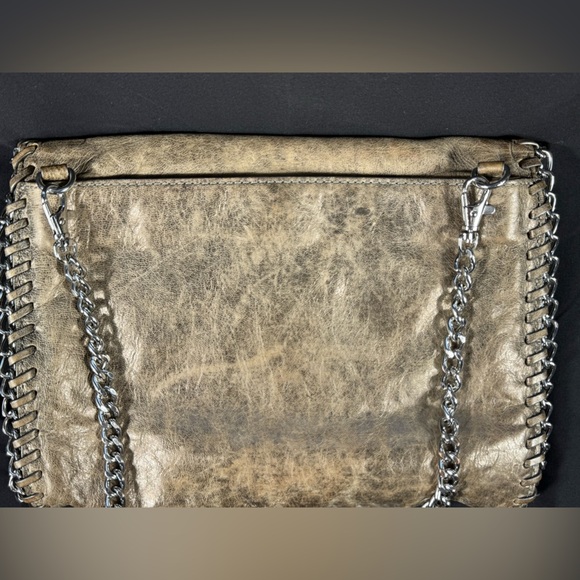 Michael Kors Vintage Tan Leather Chelsea Medium Messenger bag - Great Condition - Picture 14 of 16